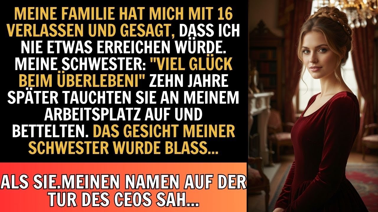 Meine Eltern bevorzugten immer meine Schwester, weil sie dachten, ich hätte keine Zukunft, aber…