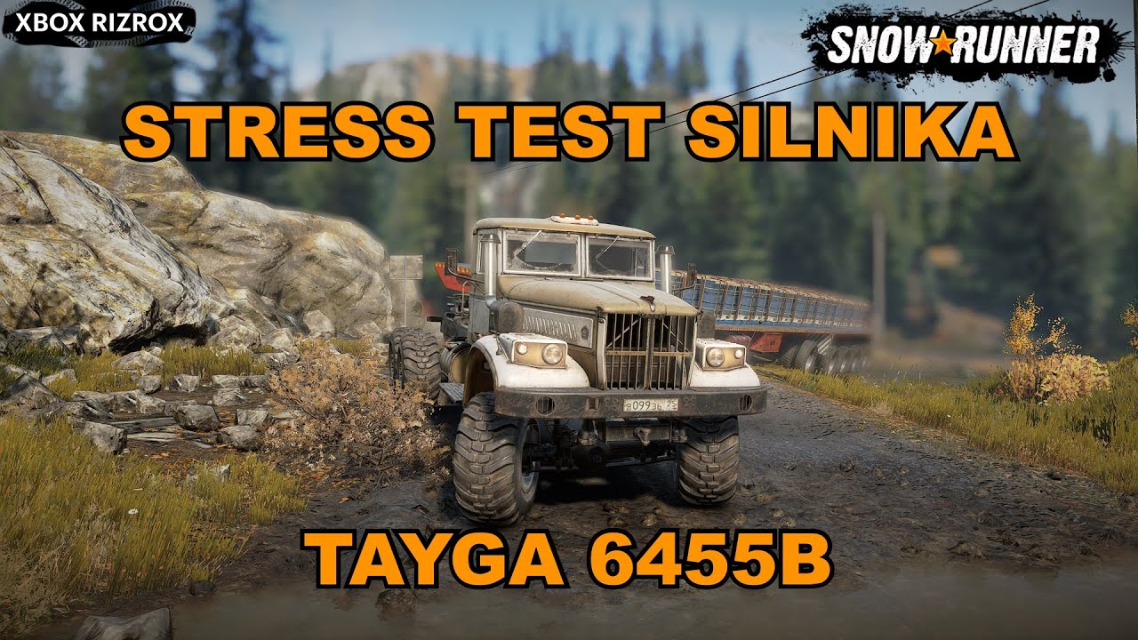 Snowrunner stress test silnika Tayga 6455B