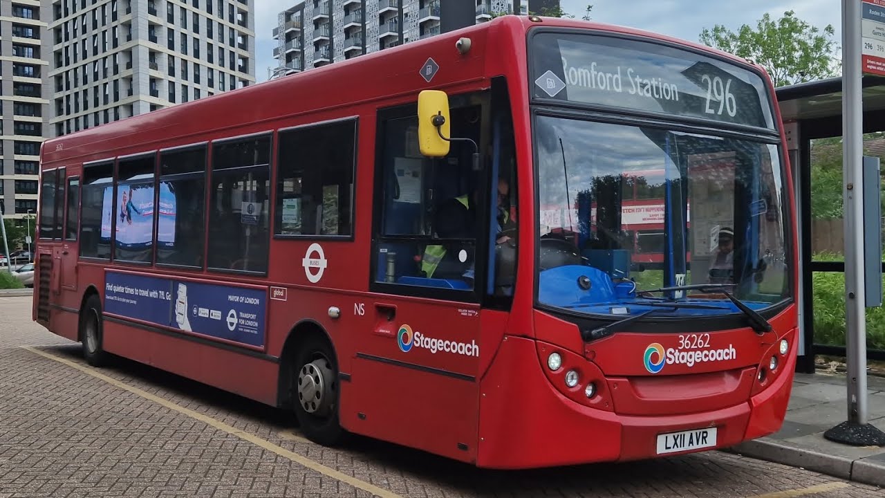 *Loud Voith + Thrash* | Stagecoach London 36262 LX11AVR Bus Route 296 | ADL Enviro 200 Voith Euro 5