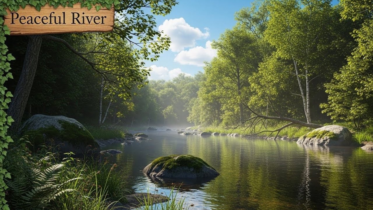 River Stream Ambience 🌊 Relaxing Water Sound for Focus, Study, and Serenity #42