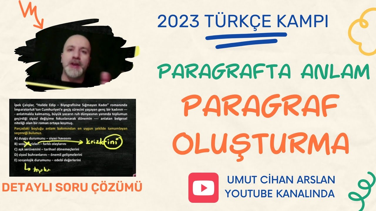 2024 TÜRKÇE KAMPI - Paragrafta Olusturma 