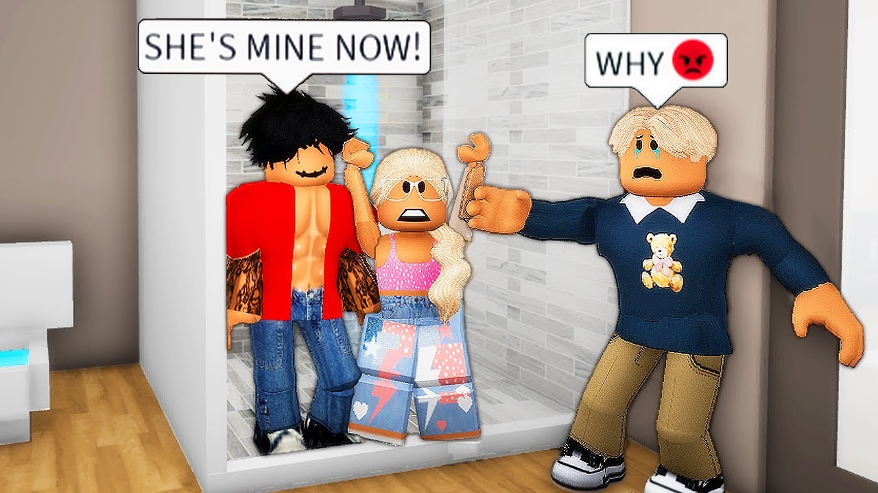 pretending to be a slender boy in ROBLOX BROOKHAVEN 🏡RP!