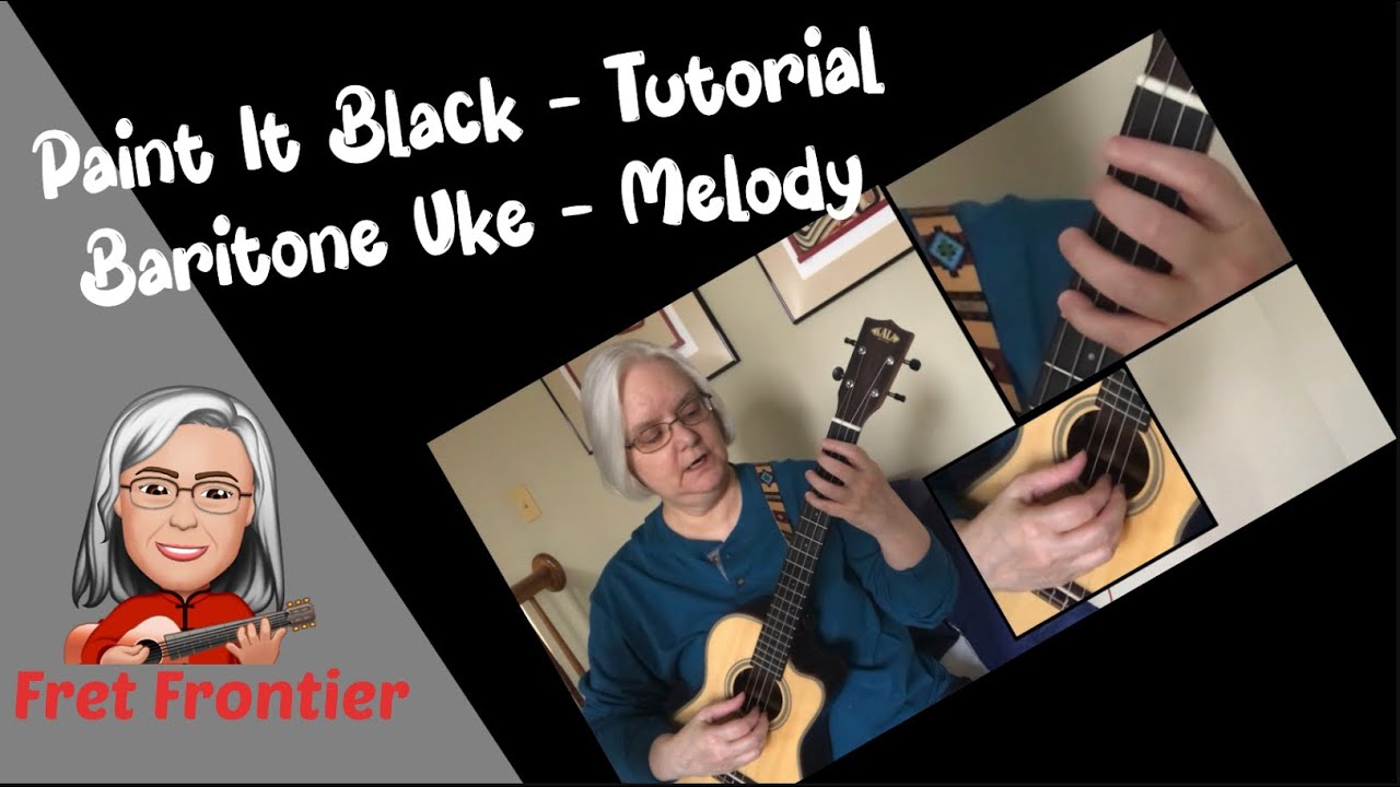 PT1 Paint It Black Bari-Uke Tutorial - Melody (Free Tab)