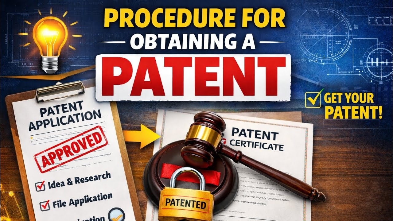 What's The Procedure Of Obtaining The Patent l Intellectual Property l Patent Law . 