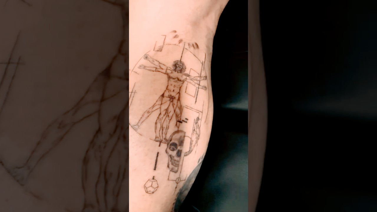 Soto Ink Tattoo Sesh #ghoodvibez #rybo #leonardodavinci #geometriclineart #inked #tattooartist #ink