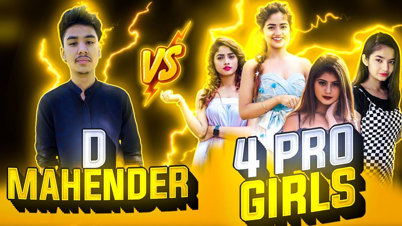D MAHENDER VS 4 PRO GIRLS❤️ INTENSE MATCH🥵