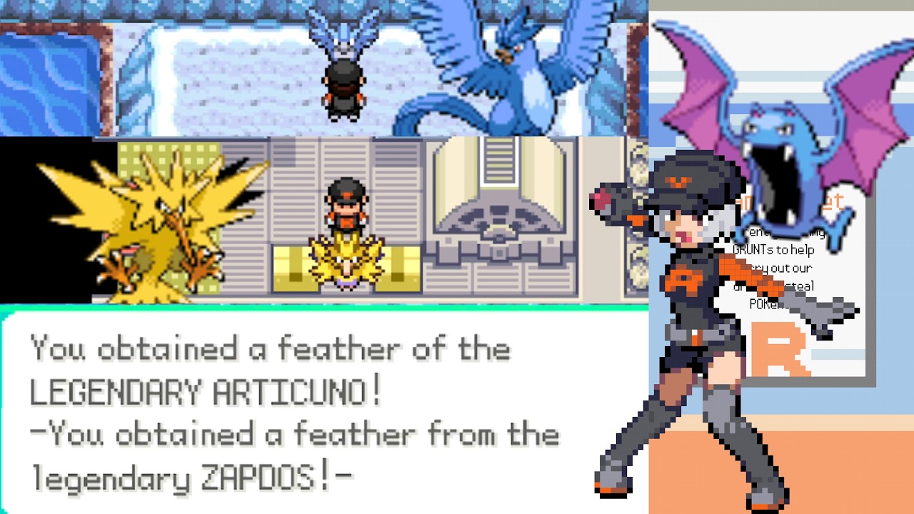 I take on TWO Legendary Birds! Pokemon Team Rocket Edition Nuzlocke