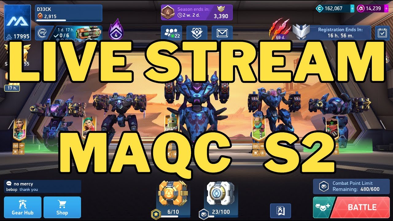 🔴MECH ARENA - MAQC SEASON 2 TOURNAMENT SIGN UP TODAY