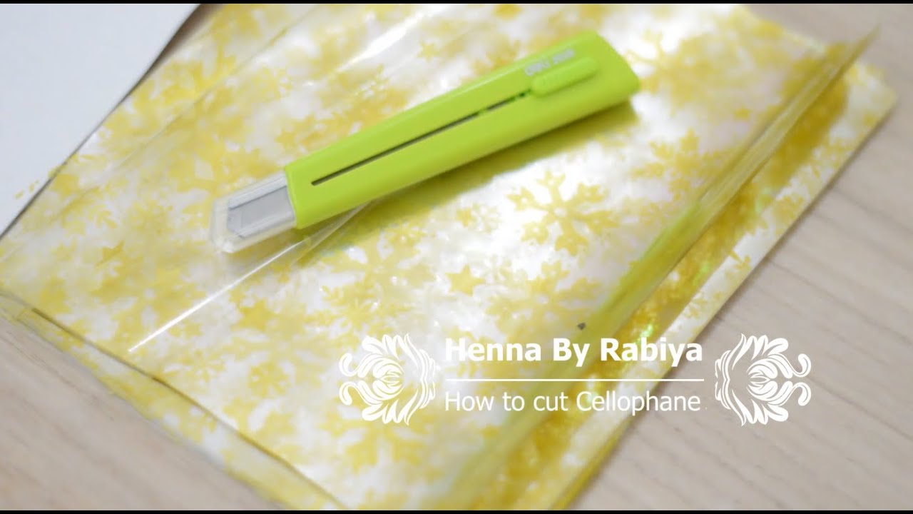 How I Cut My Cellophane To Make Henna/Mehendi Cones - Easiest Way