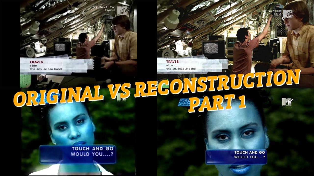 Porównanie / Comparison - MTV graphics, original vs reconstructed (part1)