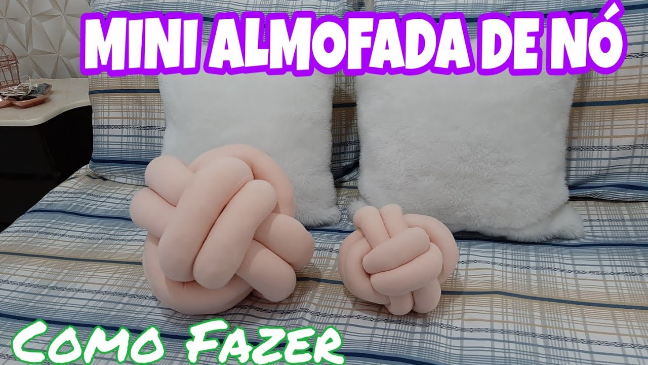 MINI ALMOFADA DE NÓ ESCANDINAVO || VIVIANE - LAR DA VINHA