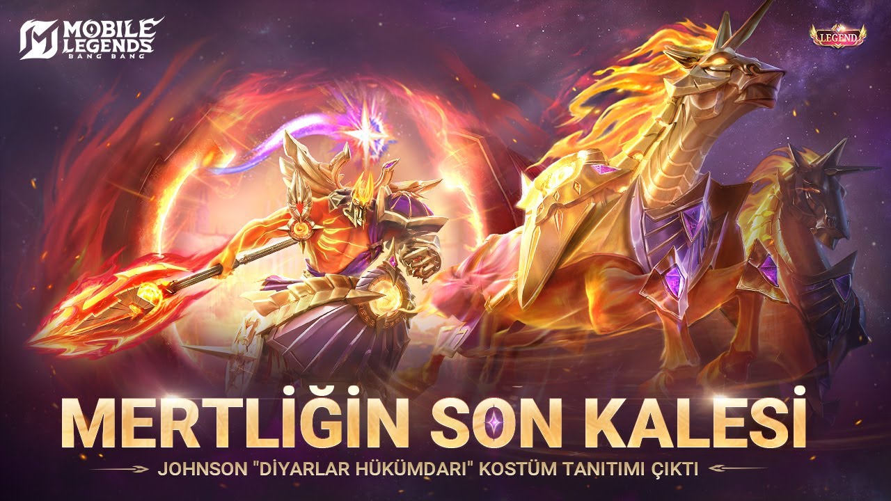 Mertliğin Son Kalesi Johnson 'Diyarlar Hükümdarı' EFSANEVİ Kostüm Tanıtımı Mobile Legends: Bang Bang
