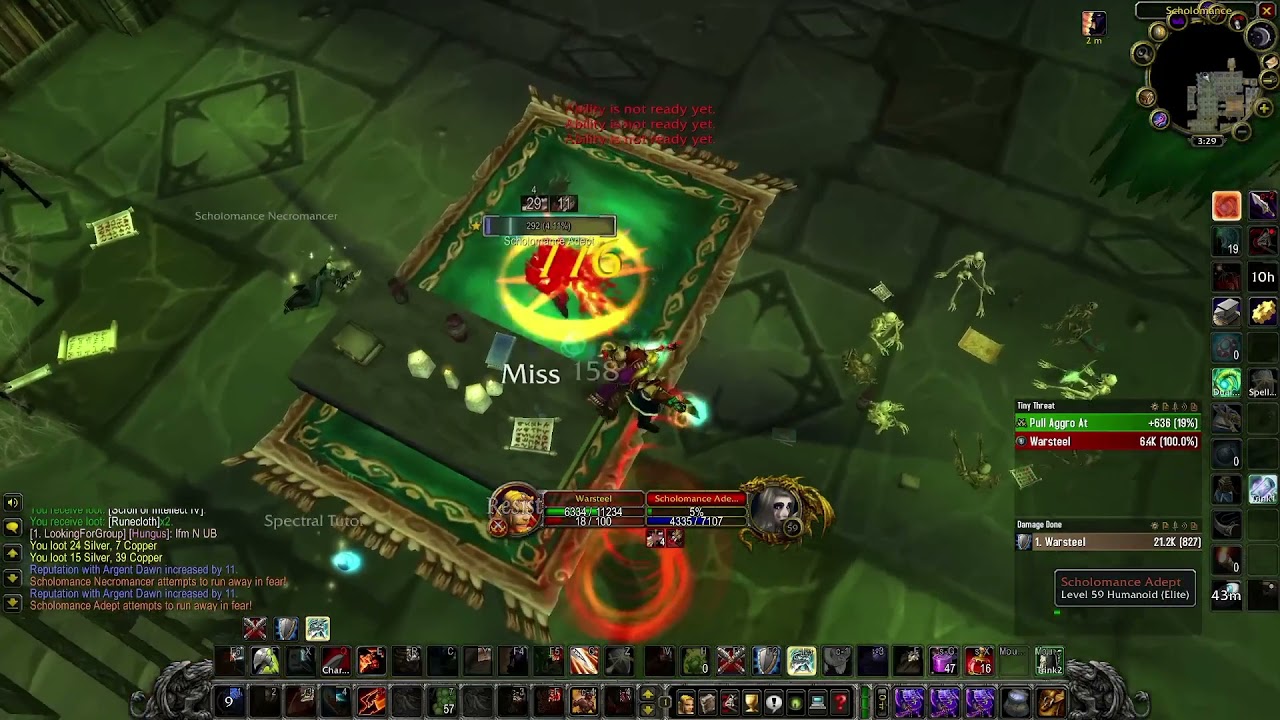TBC Prot Warrior Gold Farm 150-200 Gold/Hr in Scholomance