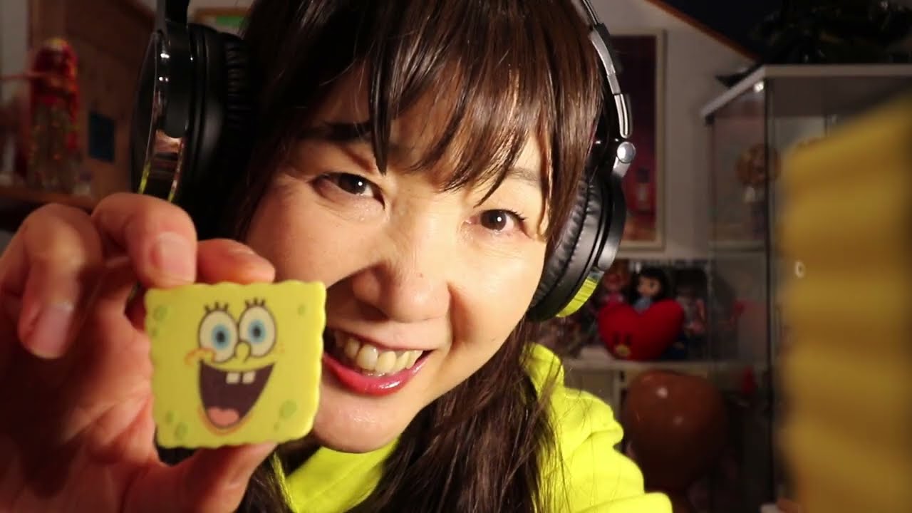 SUB字幕【ASMR】Tickle Tickle with Sponge Bob 😍君の顔をこちょこちょ🫶スポンジボブも出てくるよ