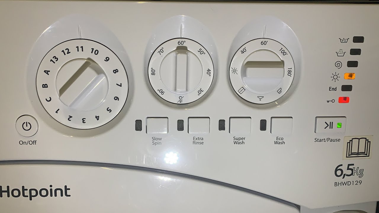 Hotpoint BHWD129 - Drying Cottons 60 mins