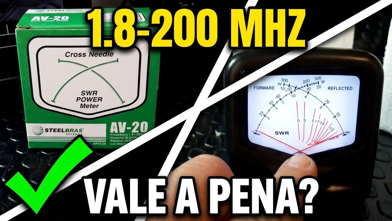 PXJF - PARA INICIANTES: Review Watt&iacute;metro Cross needle Steelbras HF 1.8-200 MHz 30/300w