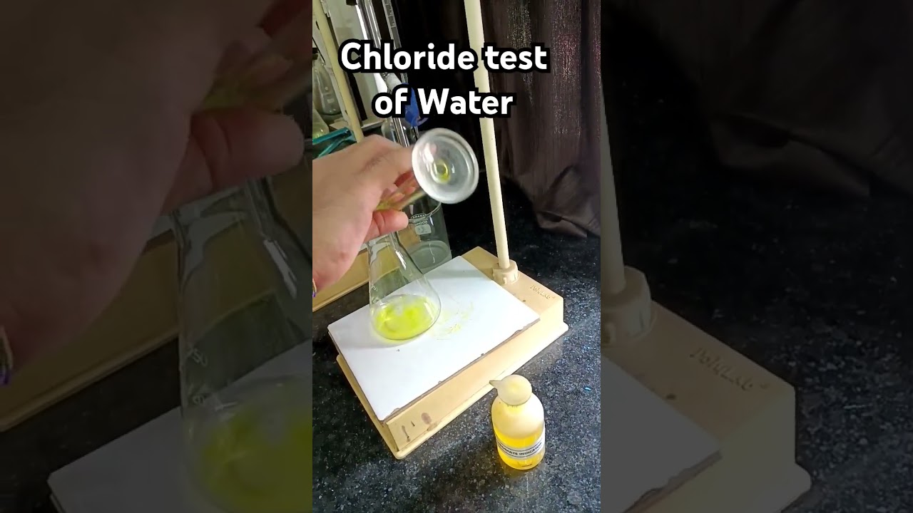 Chloride test of water#shorts #viralvideo #chemical