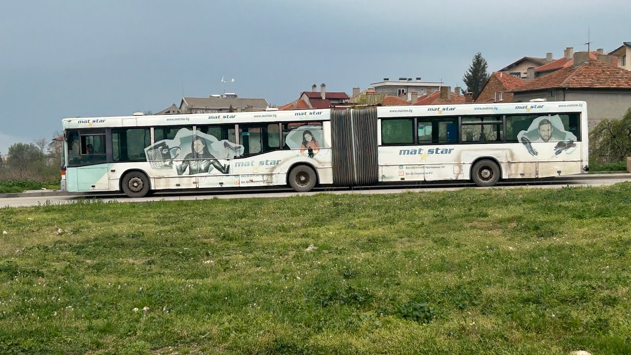 Mercedes-Benz O405GN2 [В 1624 КР] Line - 7 (Video) От “Елпром” до “Жп гара” Part-2