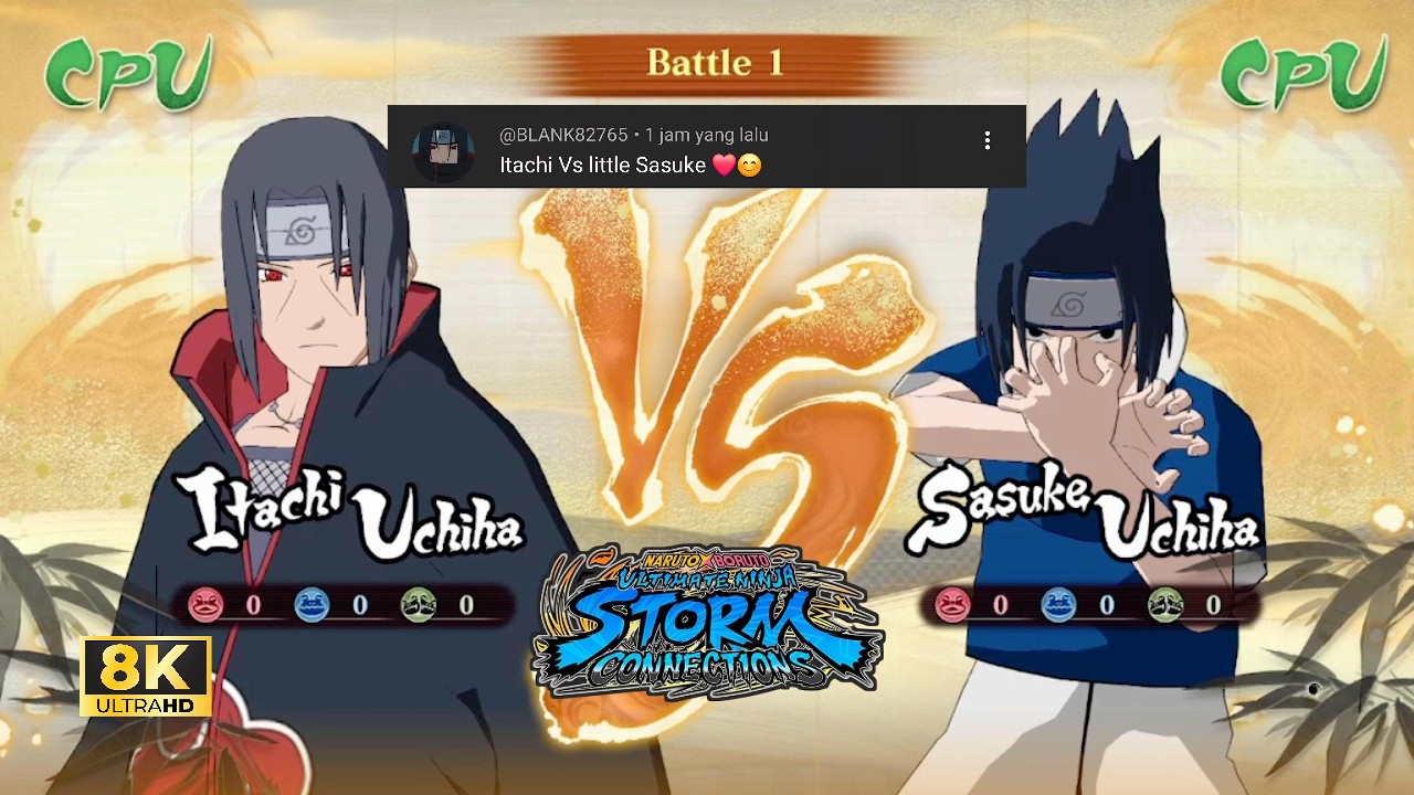 Itachi vs Little Sasuke [Request Fight] | NARUTO X BORUTO Ultimate Ninja [8K 60FPS]