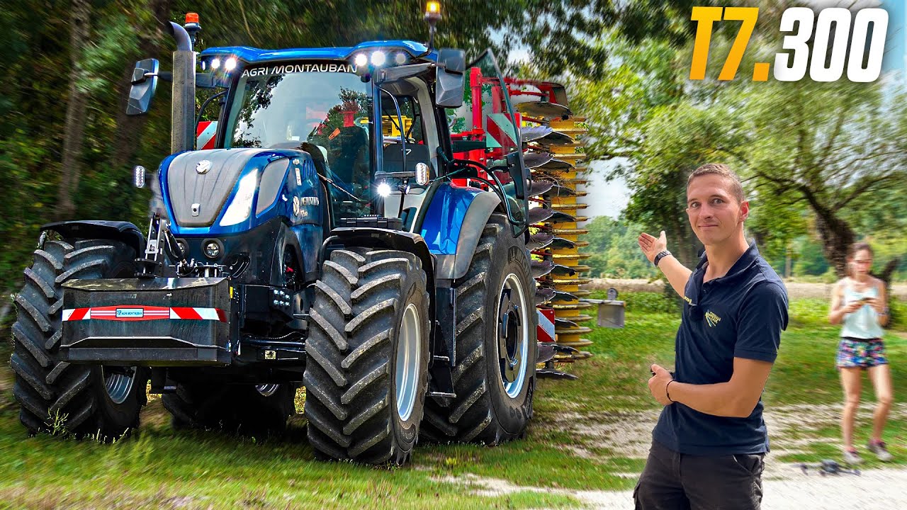 NEW HOLLAND T7.300 A LA FERME ! (Nouvelle tondeuse, innovagri)