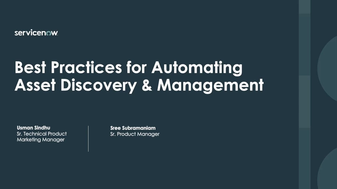 Best Practices for Automating Asset Discovery & Management