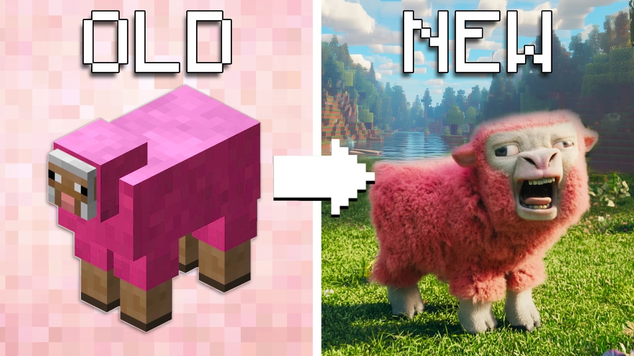 Evolution of Minecraft Pink Sheep – From Lamb to Meme Mob (Minecraft Animation)
