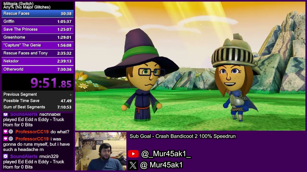 Miitopia - Any% NMG (7:25:47)