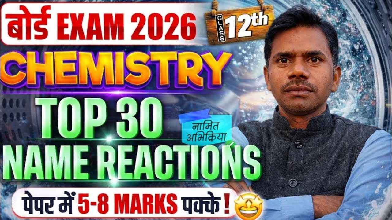NAME REACTIONS part 1  Chemistry class 12