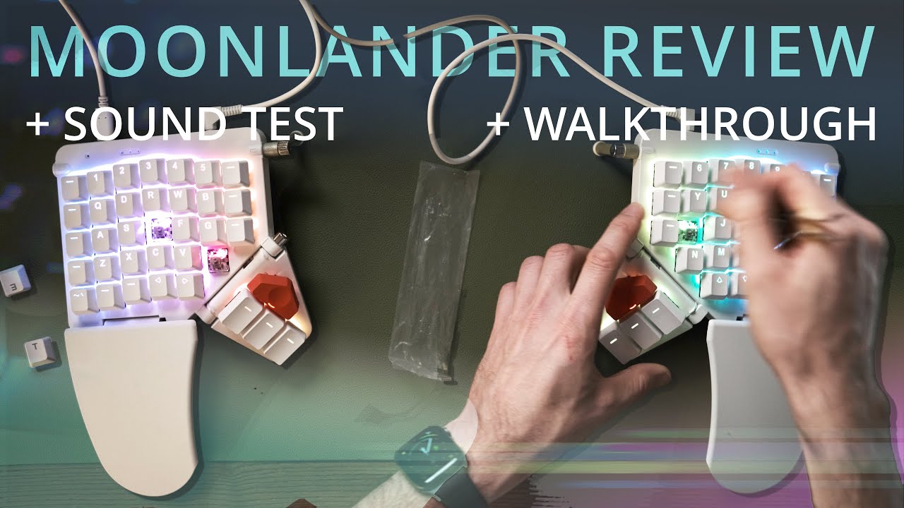 Moonlander Split Keyboard Review, Sound Test & Walkthrough