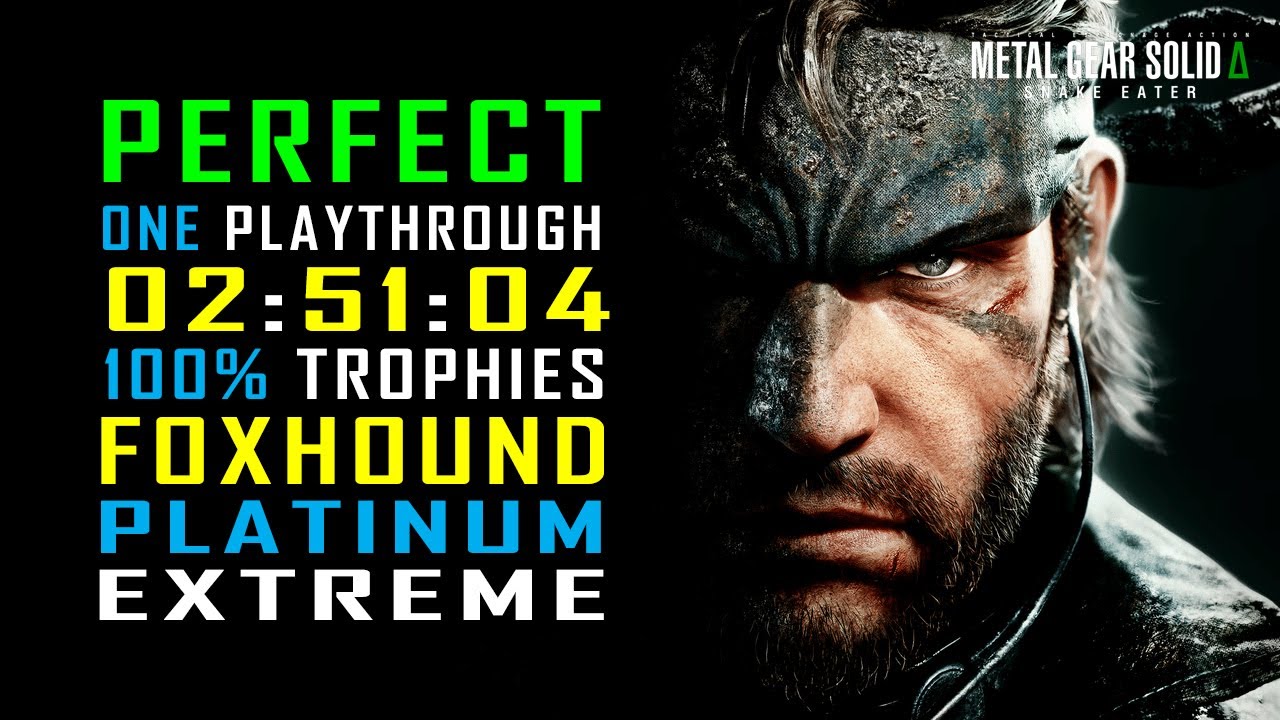 METAL GEAR SOLID 3 DELTA - The PERFECT Foxhound Guide - 100% in ONE Playthrough