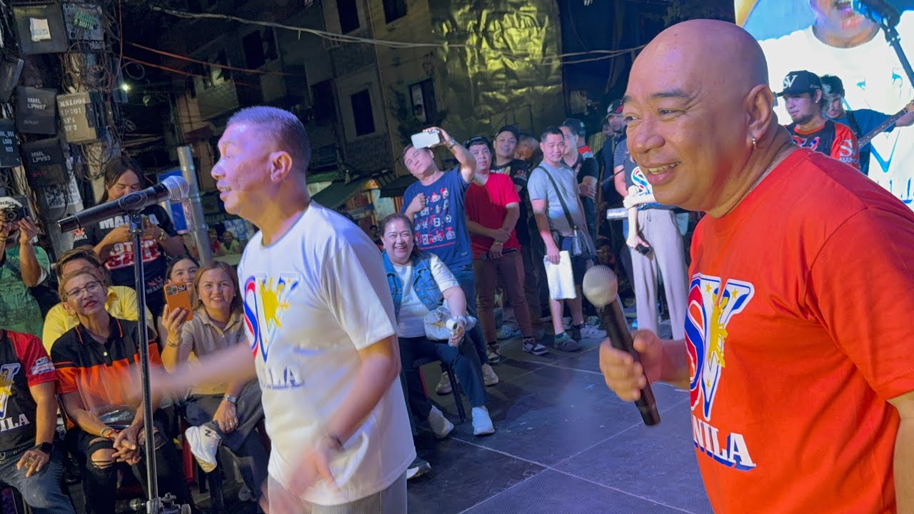 JOSE & WALLY support SAM “SV” VERZOSA campaign in Manila, perform TULOY PA RIN AKO for Manilenyos