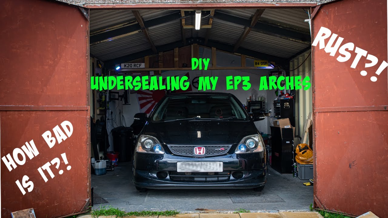 Undersealing the rear arches on my EP3 Civic Type R