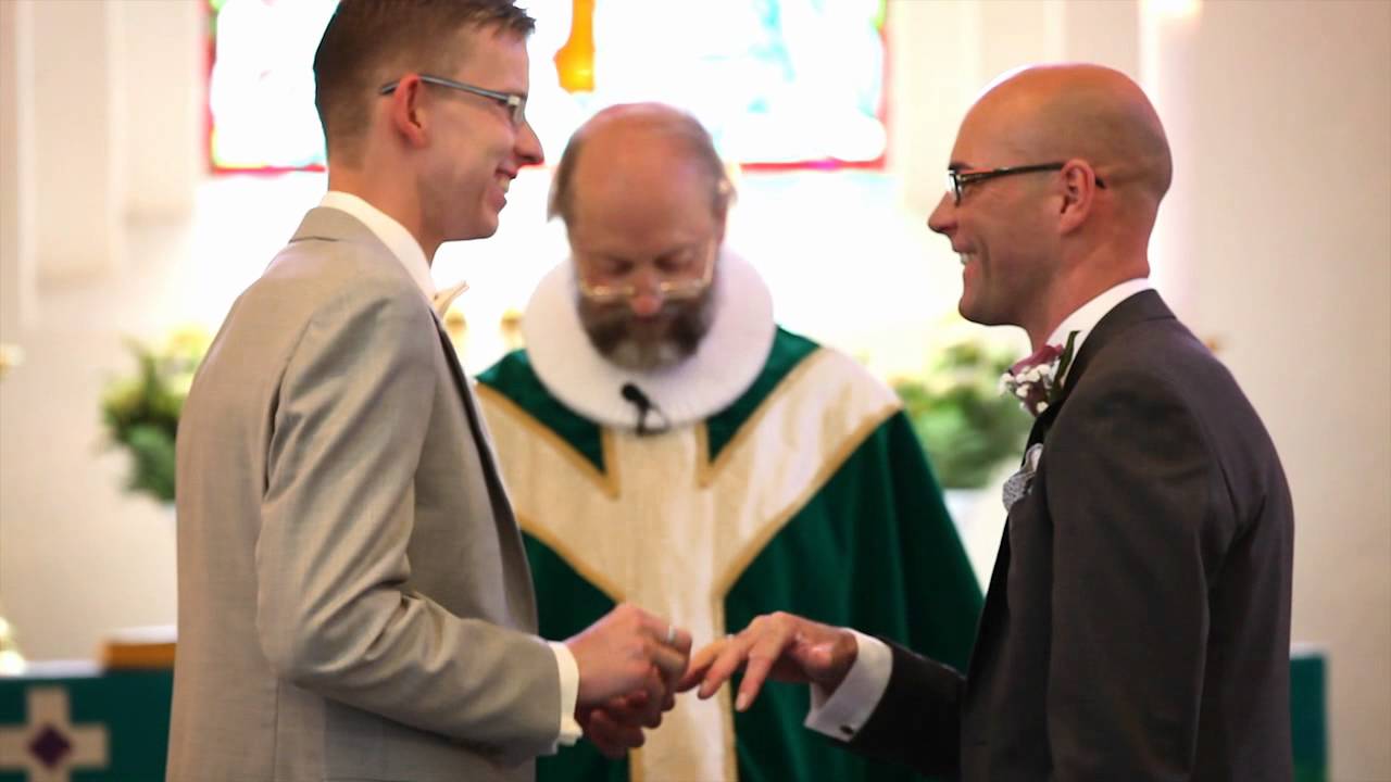 First Danish gay wedding in church 2012