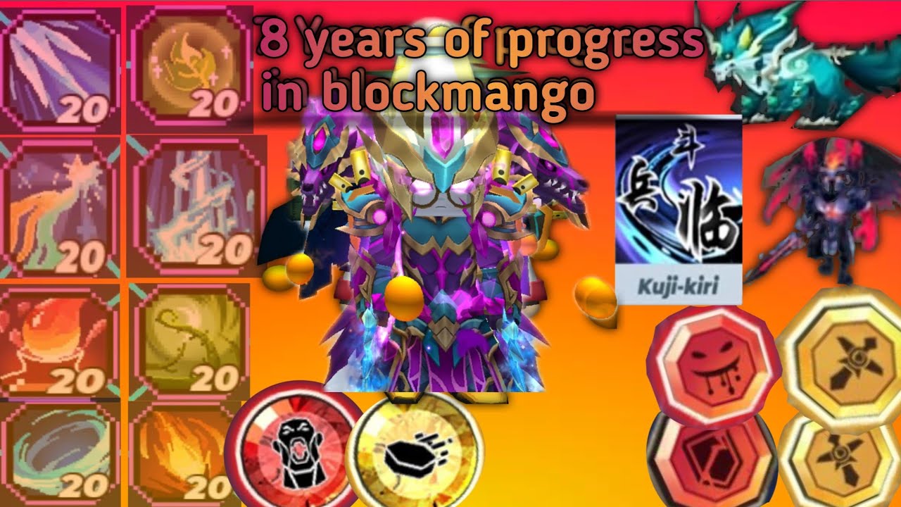 My blockmango progress after 8 years of experience #minecraft #blockmango #bedwars #bloxfruits 