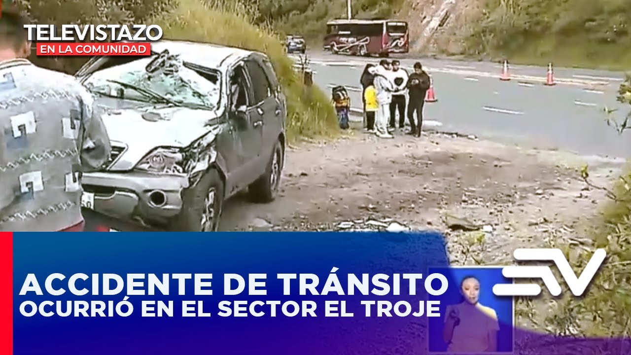 Accidente de tránsito ocurrió esta mañana en el sector El Troje | Televistazo en la Comunidad Quito