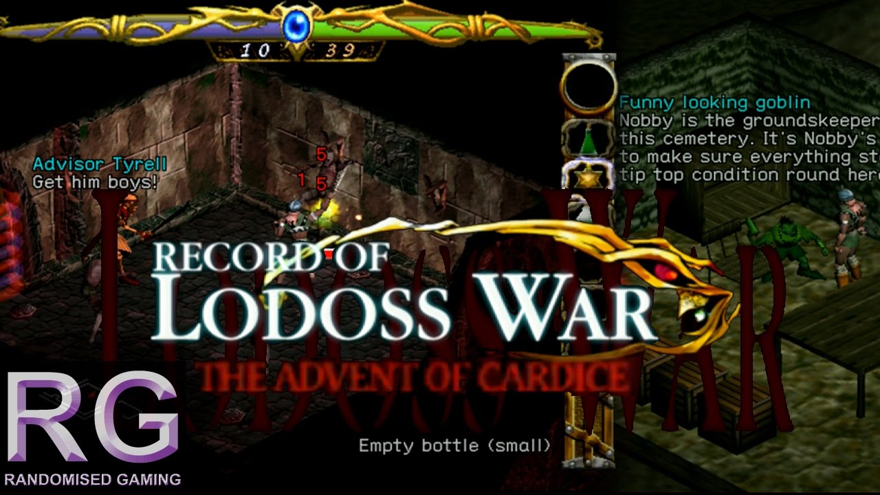 Record of Lodoss War - Sega Dreamcast - Intro & Goblin Fortress battle gameplay [HD 1080p]