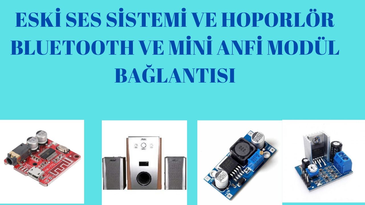 ESKİ SES SİSTEMİ VE HOPORLÖRÜ BLUETOOTH LU   SES SİSTEMİNE ÇEVİR SOUND SYSTEM WITH SPEAKER BLUETOOTH
