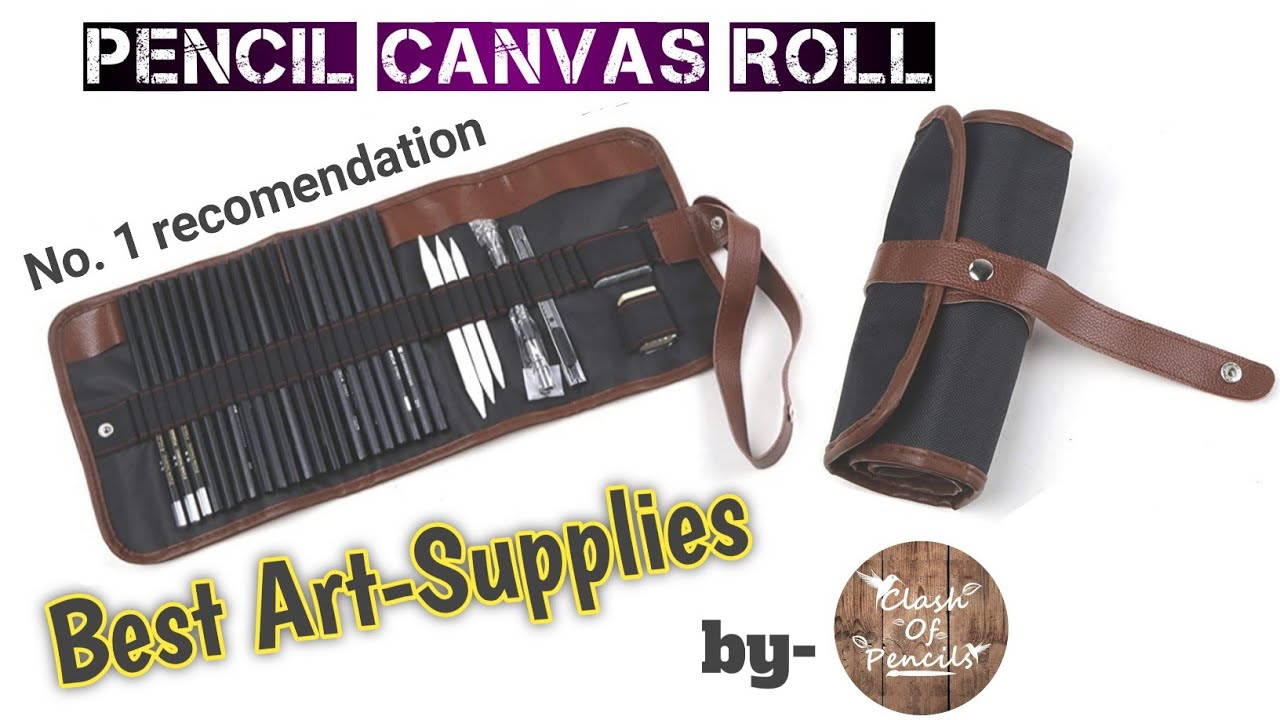 Pencil Canvas Roll (futurekart)- Best Art Supplies by Clash Of Pencils. Pencil set