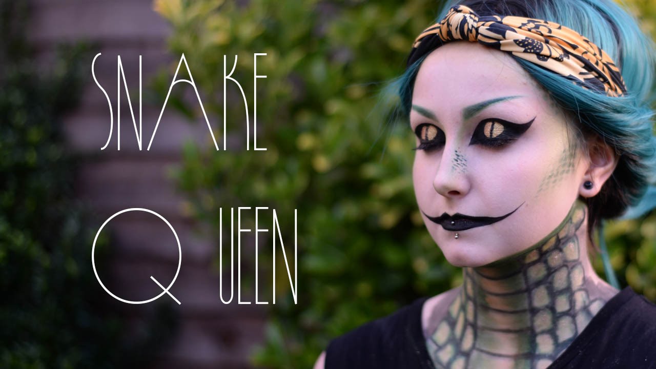 Halloween Snake Queen Makeup Tutorial