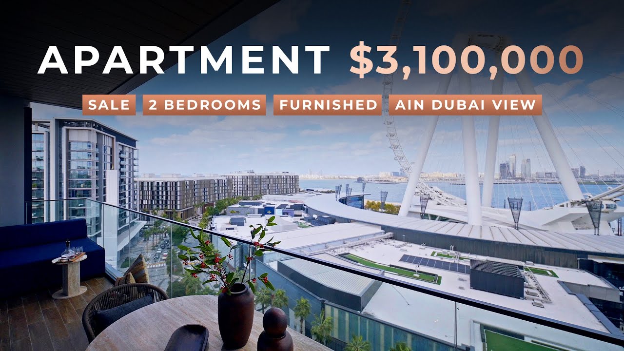 Sale | 2-Bed Apartment with Ain Dubai View on Bluewaters Island | $3,100,000