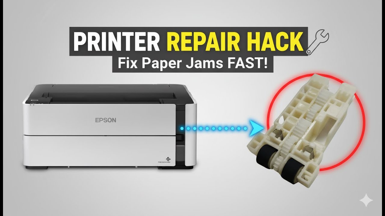 EPSON M1170 PAPER PICKUP ROLLER CHANGE
