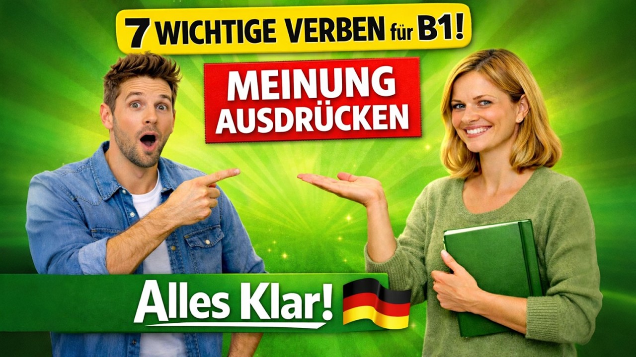 7 wichtige Verben: Deine Meinung ausdrücken | A2➜B1