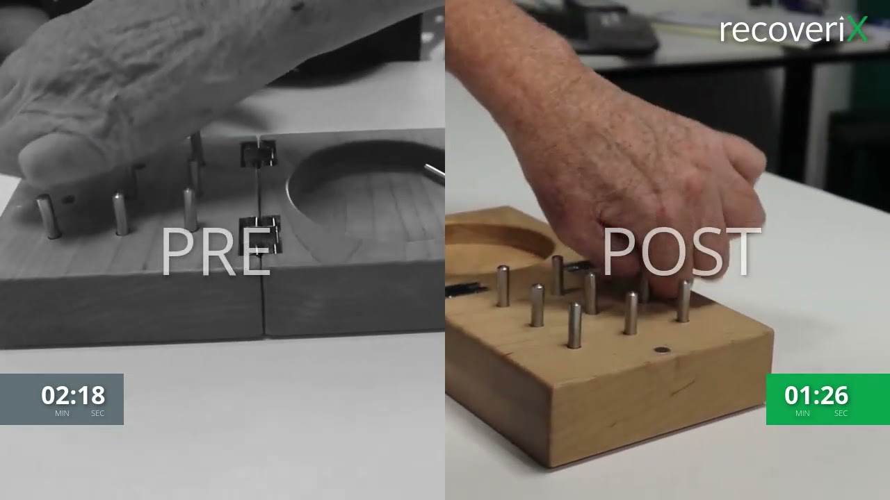Before/After recoveriX - stroke - 9HPT - ST5