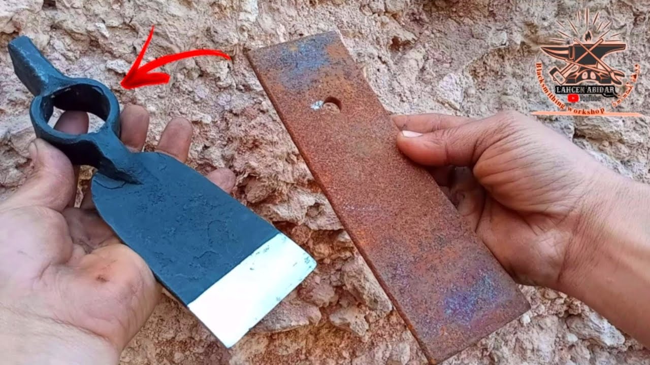 تشكيل آداة رائعة من الخردة / Forming a wonderful tool from rusty springs