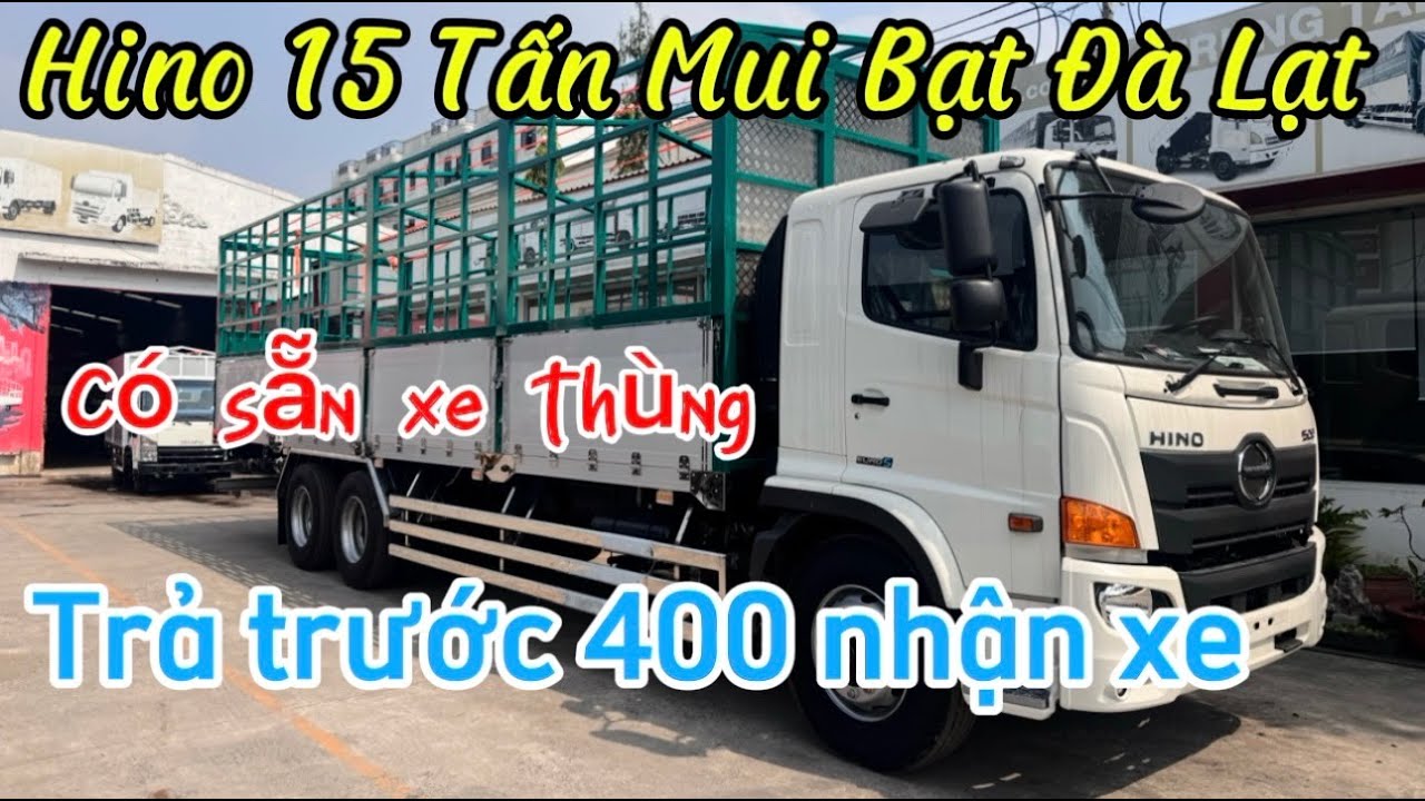 Báo Giá Hino 500 FL Mui Bạt Nhôm Đà I | Hino 15 Tấn FL | Hino 500 FL 15 Tấn