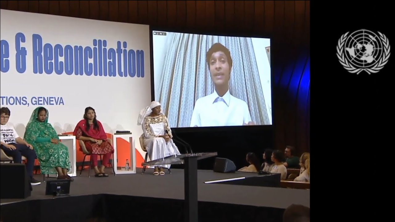 Maung Sawyeddollah speaking at Young Activist Summit 2023