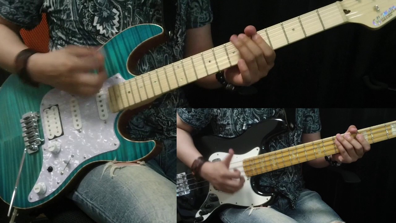 【名曲Jファンクロック！】spinning toe hold ギター＆ベースtab譜demo!