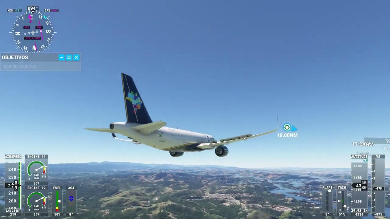 voo azul flight simulator 2020