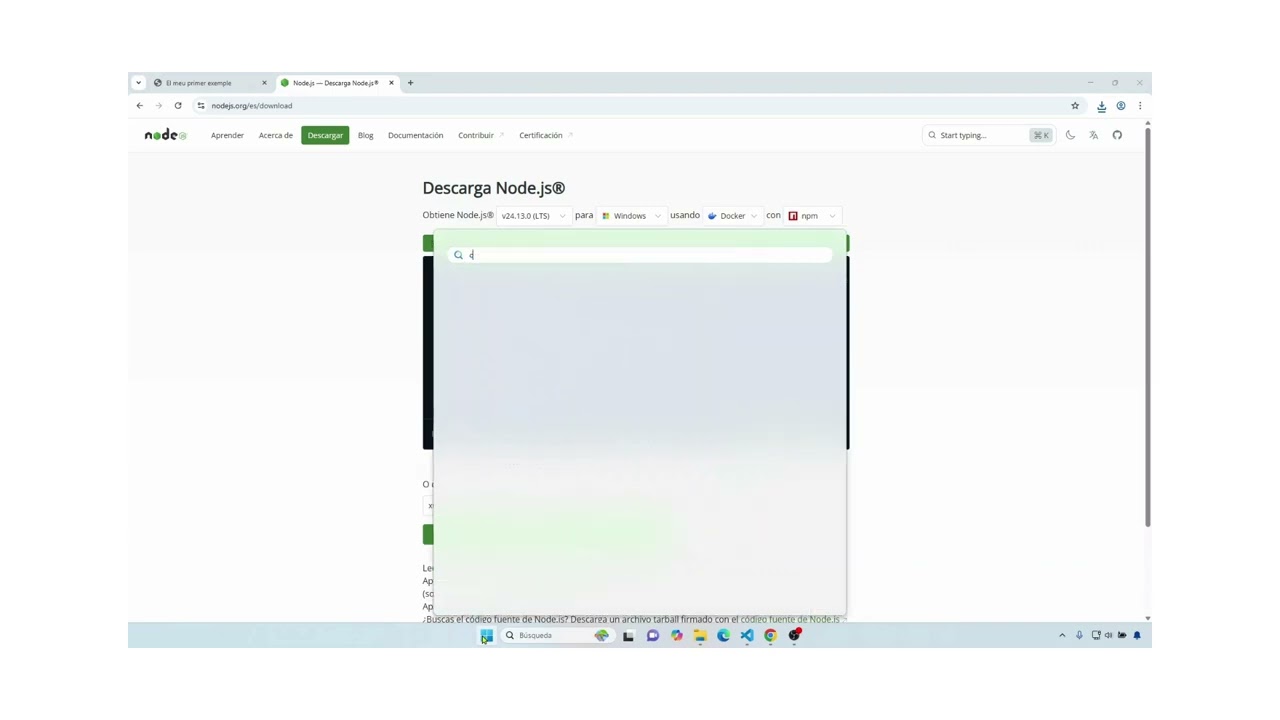 DAW 0612 U1L1OA2 Ús de Node js