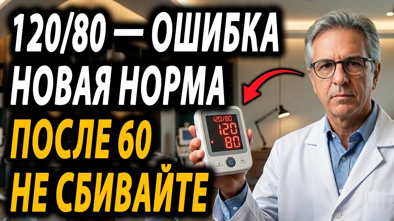 ДАВЛЕНИЕ 120/80 В ЛЮБОМ ВОЗРАСТЕ! Врачи скрывали эту правду: какая норма на самом деле после 60?